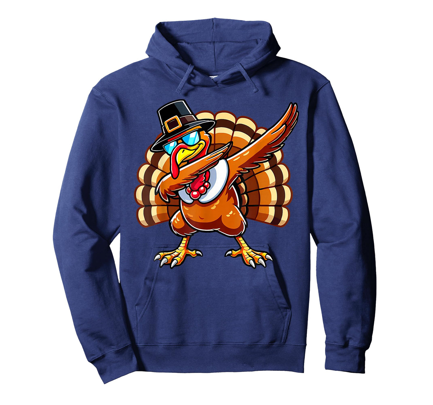 Funny Thanksgiving Turkey Pilgrim Hat Boys Men Kids Toddler T-Shirt