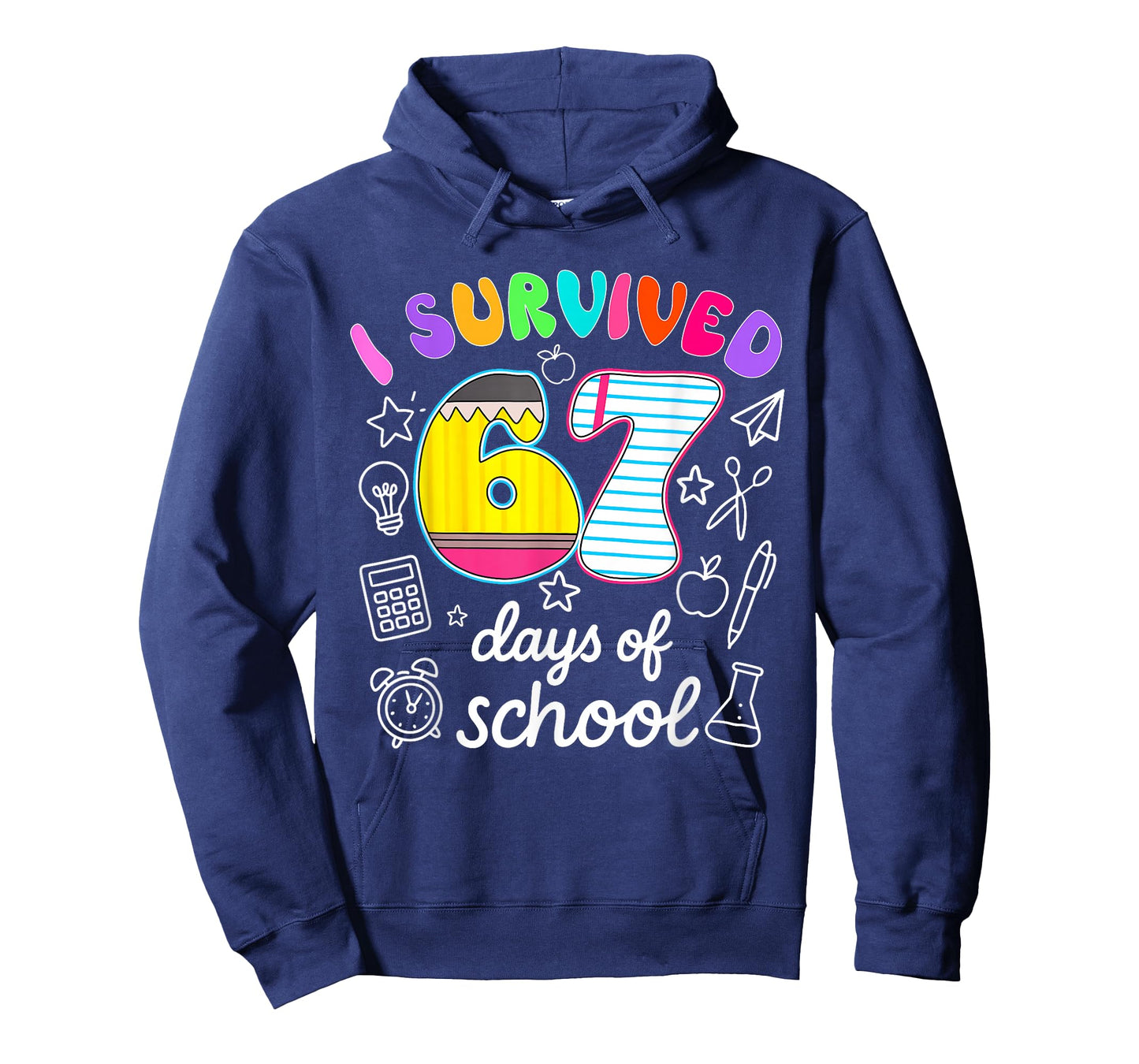 I Survived 67 Days of School Funny Meme Teacher Student T-Shirt