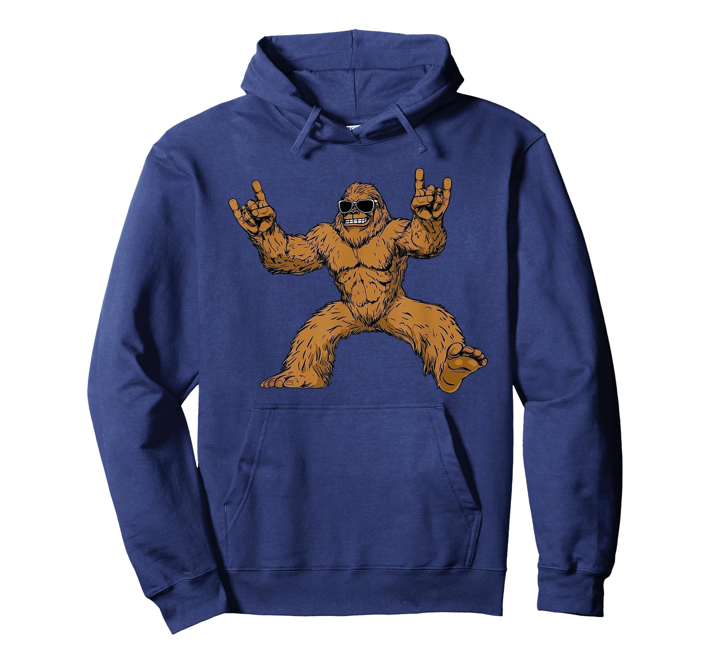 Funny Bigfoot Sasquatch Graphic Tee Men Boys Kids Rock On T-Shirt