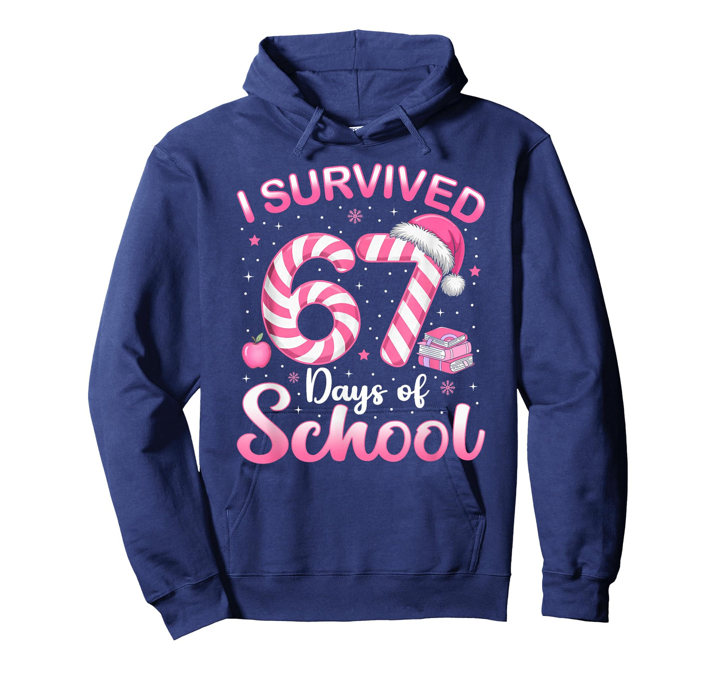 67 Christmas Shirt Teacher Kids I Survived 67 Days of School T-Shirt
