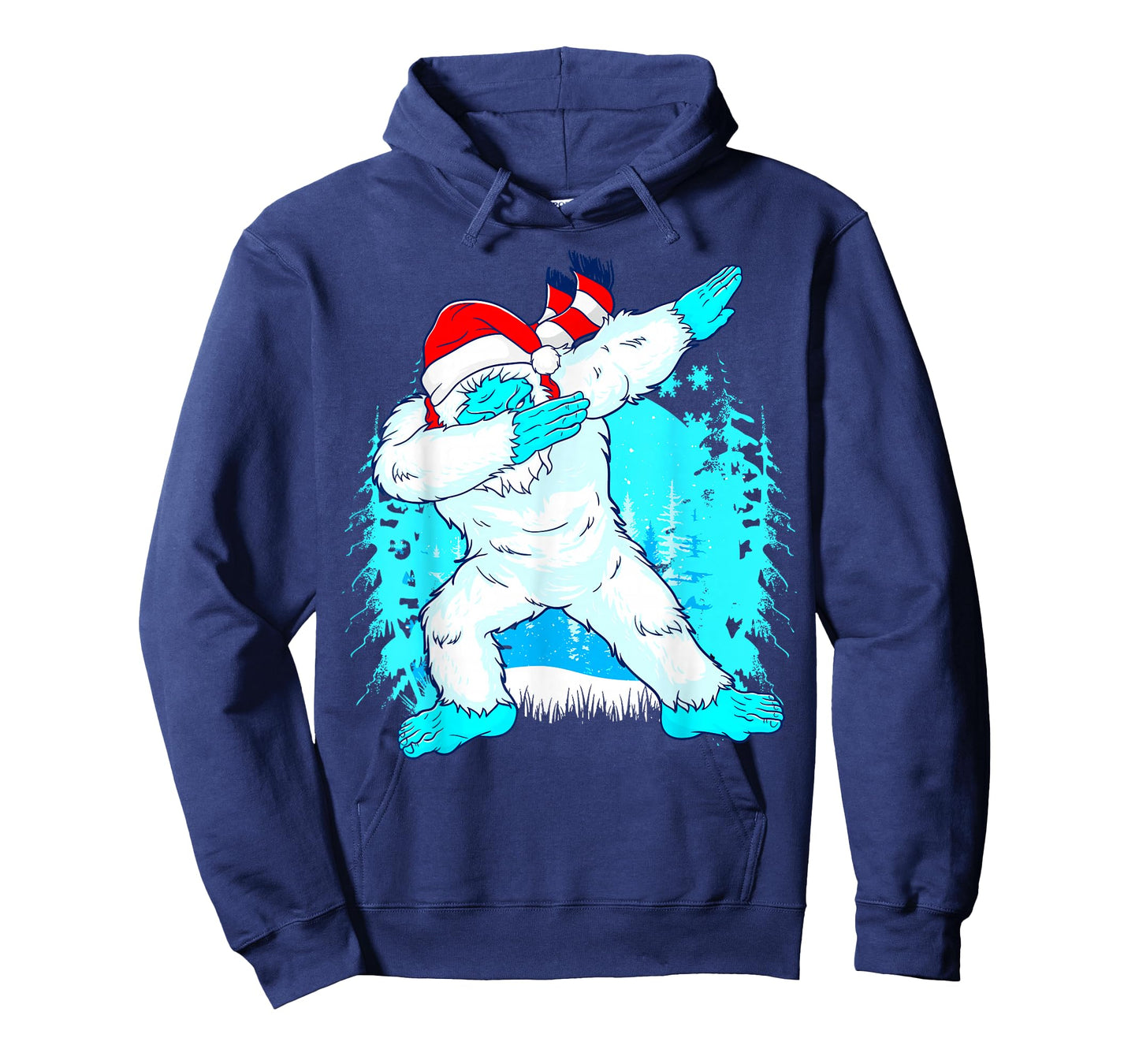 Christmas Dabbing Yeti Abominable Snowman Squatch Kids Boys T-Shirt