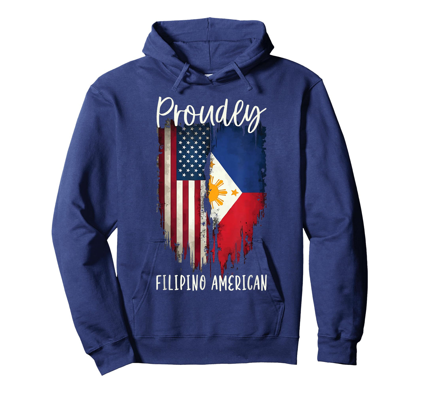Half Filipino Half American USA Flag Filipino American T-Shirt
