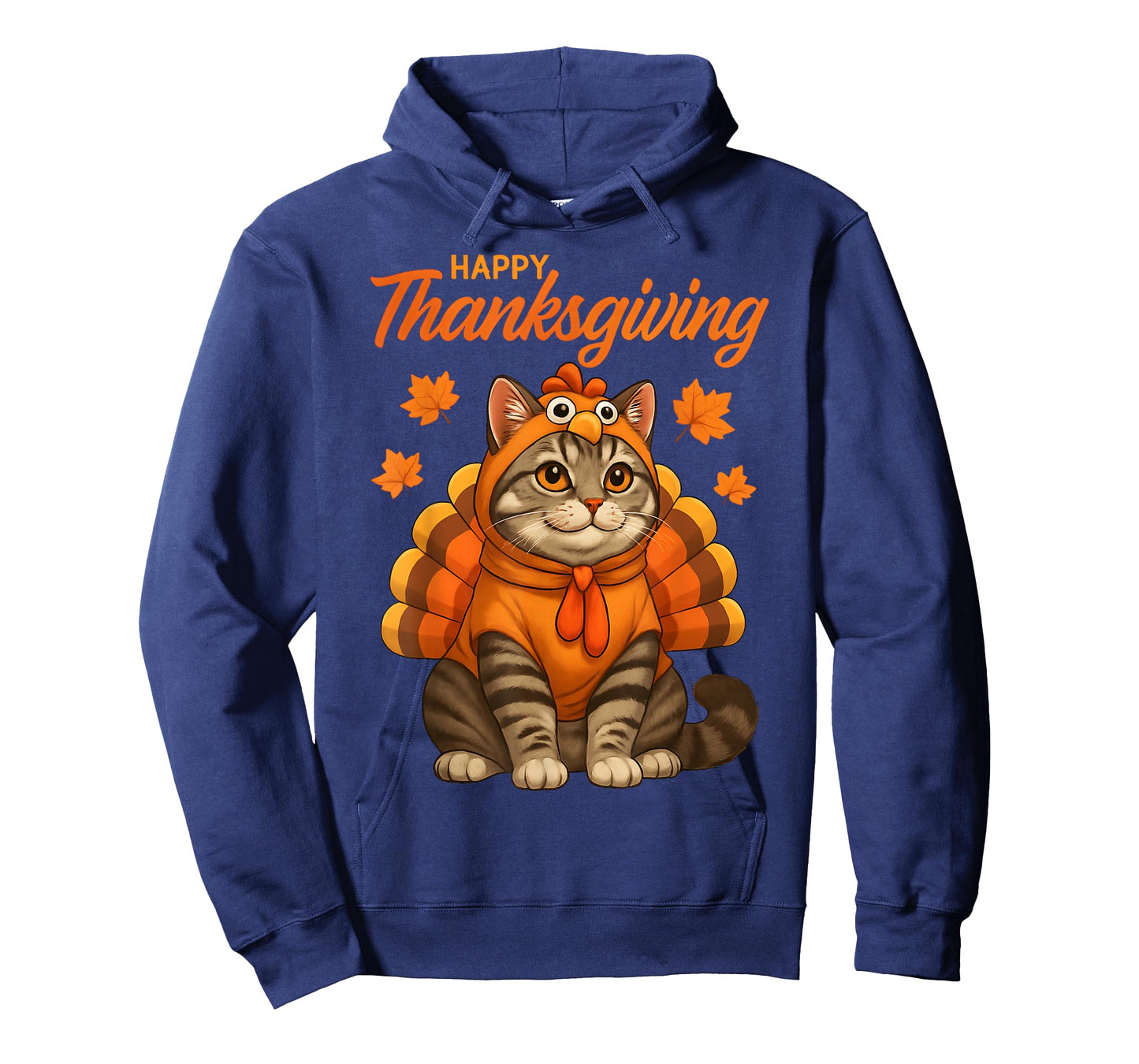 Happy Thanksgiving Cat Turkey Day Fall Women Girls Kids Men T-Shirt