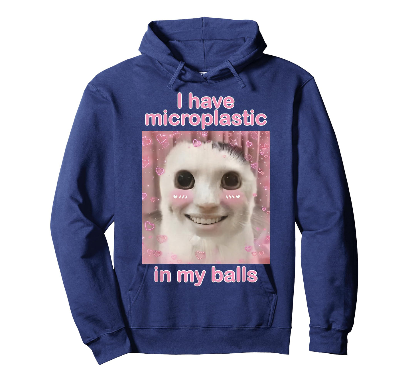 I Have Microplastics in my Balls Funny Cat Meme Silly Cat T-Shirt