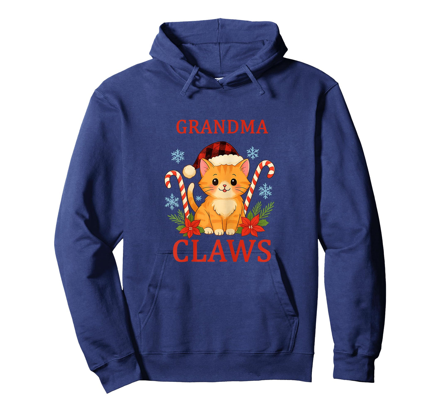 Grandma Claws Funny Christmas Cat Design for Cat Lovers T-Shirt