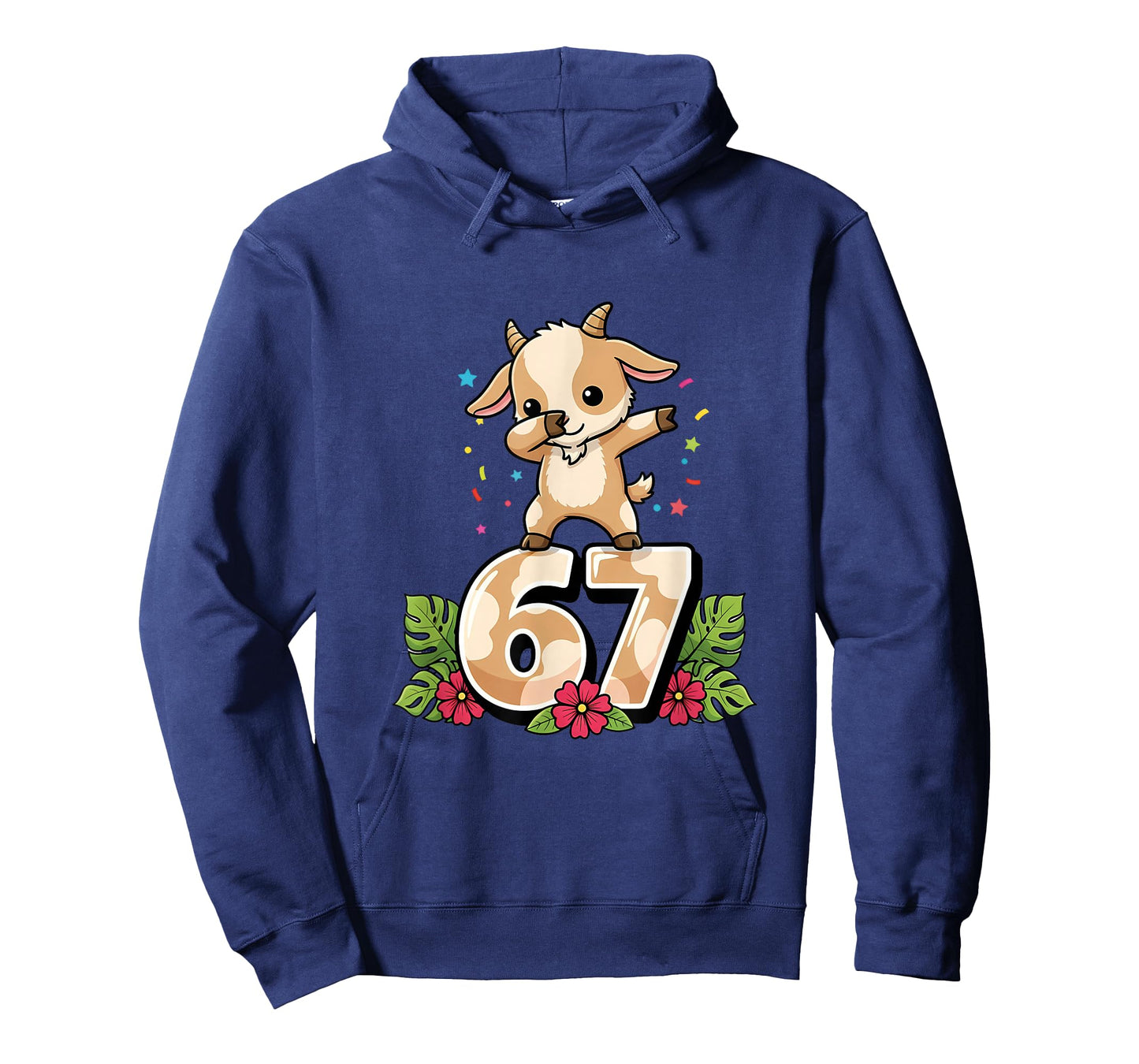 Six Seven Meme Dabbing Baby Goat 67 Funny Gen Z Apha T-Shirt