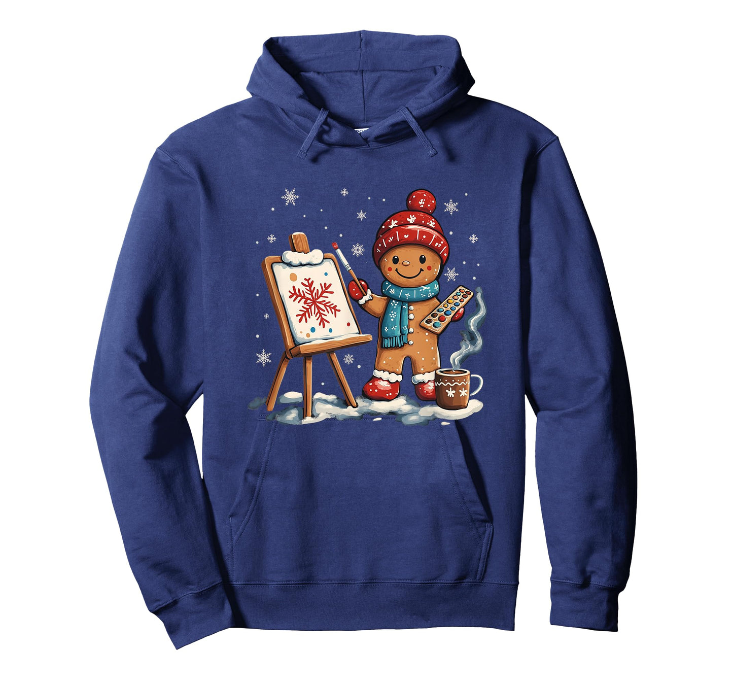 Artist Gingerbread Painter Art Teacher Student Christmas T-Shirt