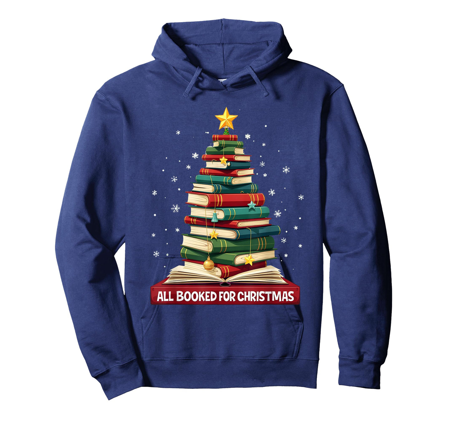 All Booked For Christmas Reading Book Lover Holiday Reader T-Shirt