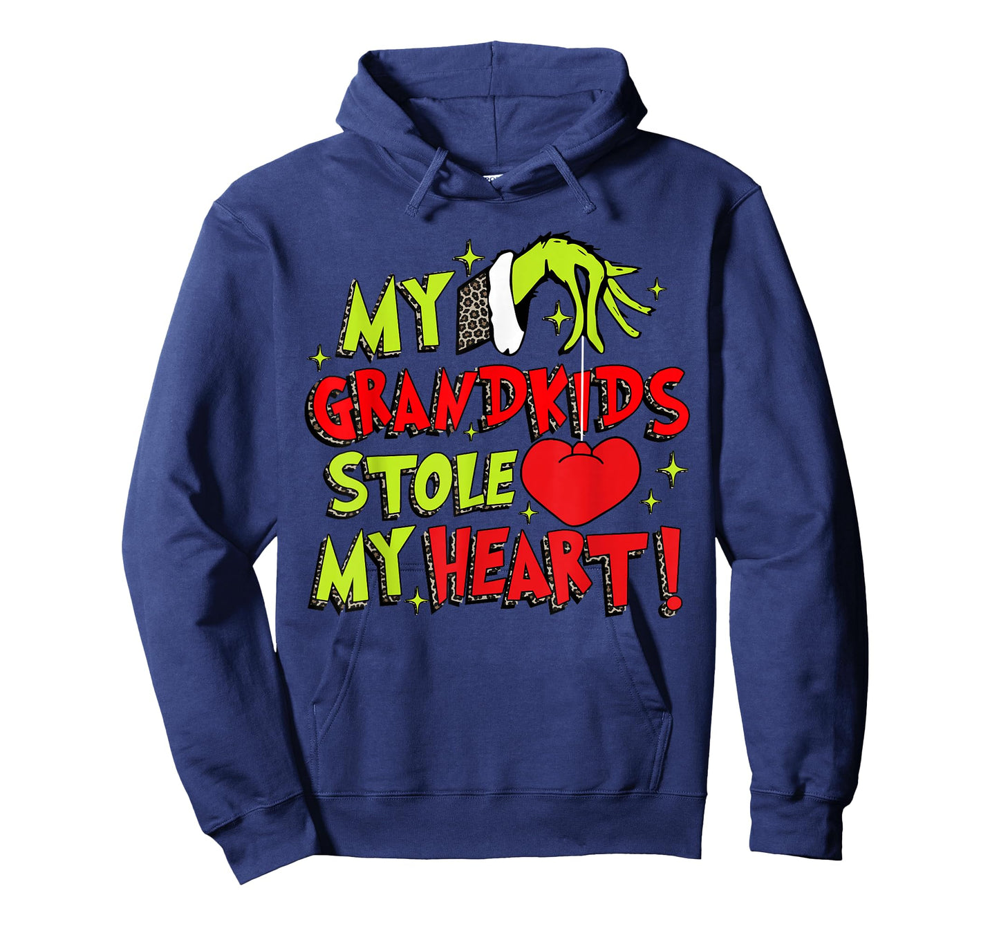My Grandkids Stole My Heart Grandma Christmas Holiday Xmas T-Shirt