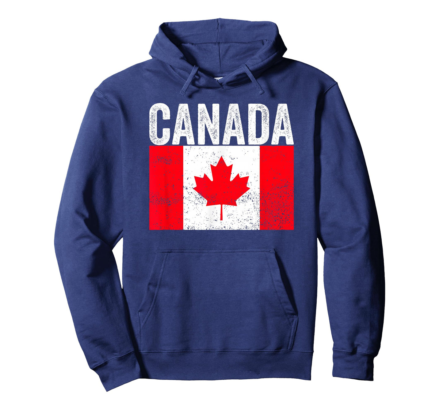Vintage Canada Flag Distressed Maple Leaf Patriotic Design T-Shirt