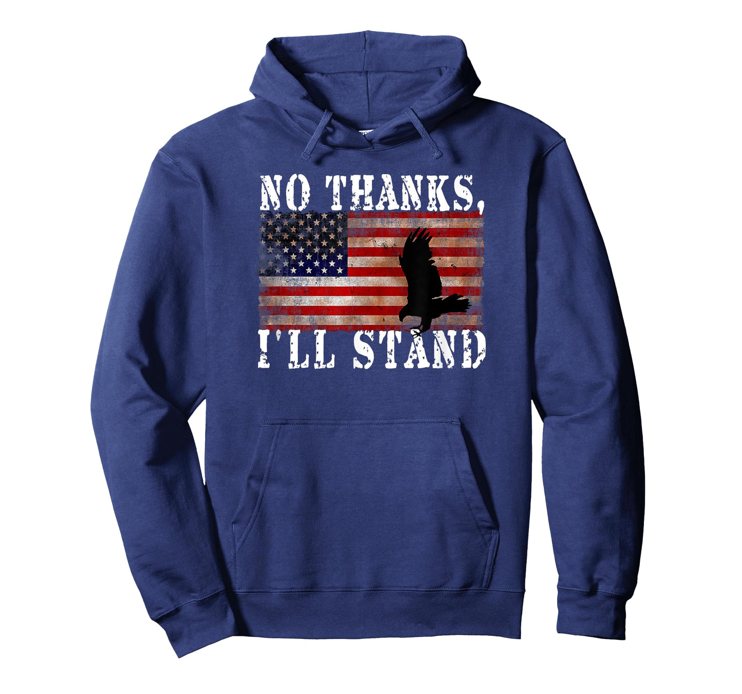 Bald Eagle Shirt No Thanks I'll Stand American Flag Shirts