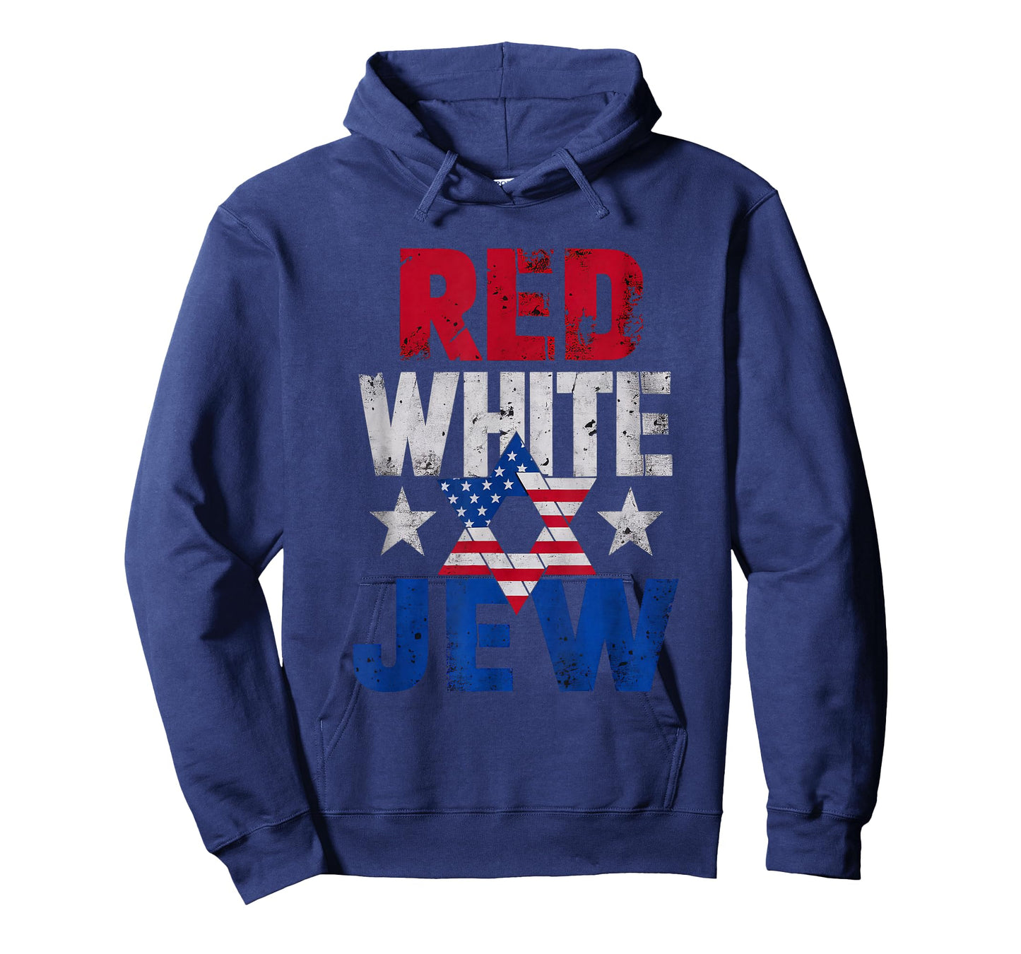 Red, White & Jew - USA American Flag Jewish Star Of David T-Shirt