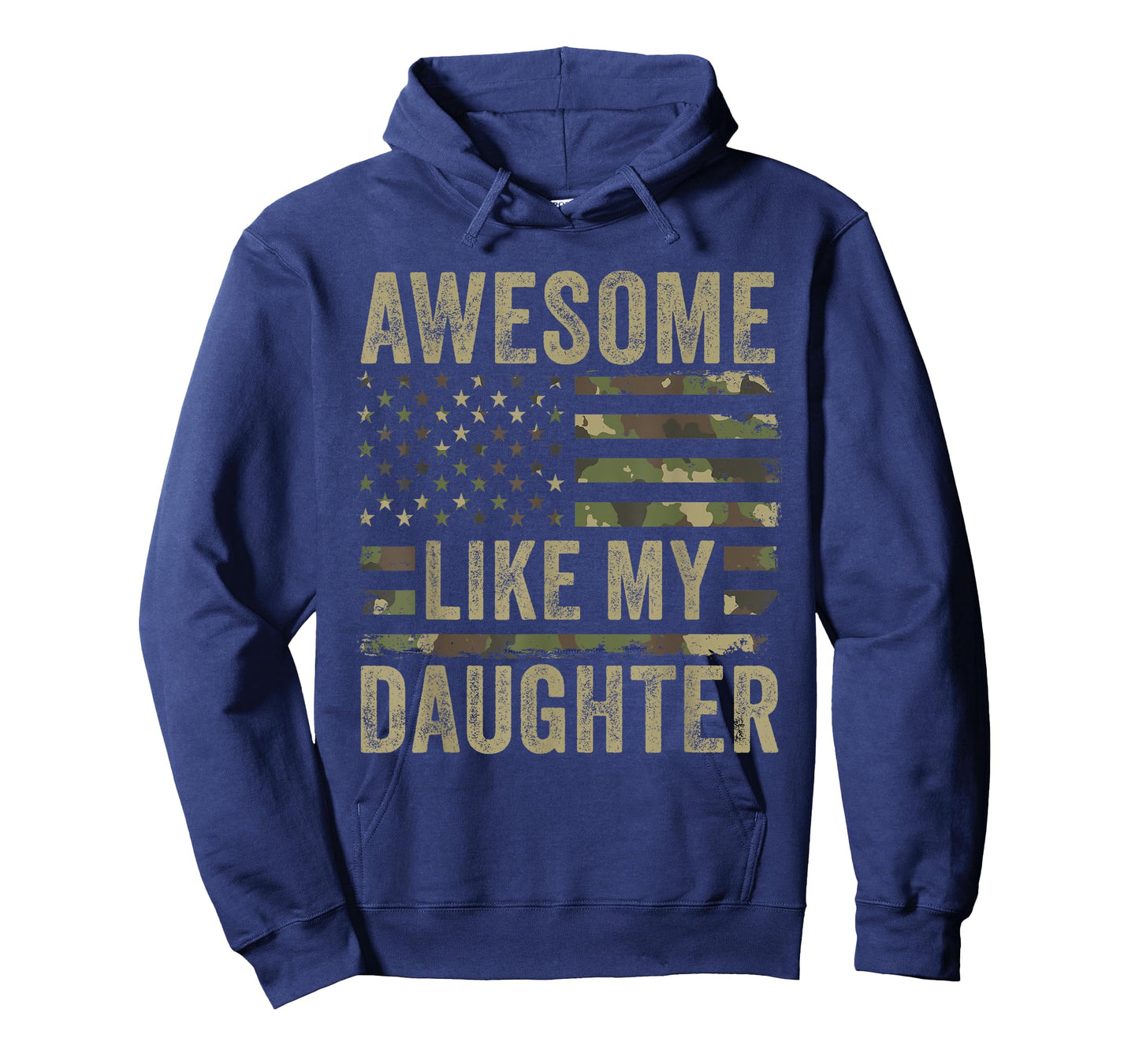Awesome Like My Daughter Funny Fathers Day 2024 Camo Dad T-Shirt
