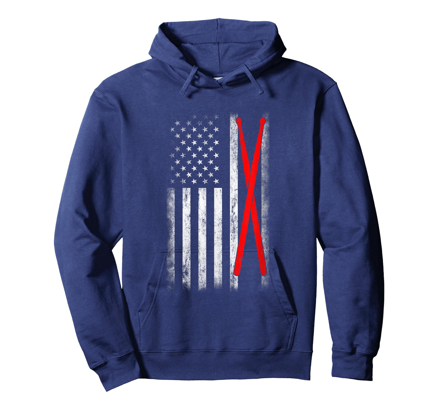 USA Flag 4th Of July Drum Sticks T-Shirt for Women Kids Men