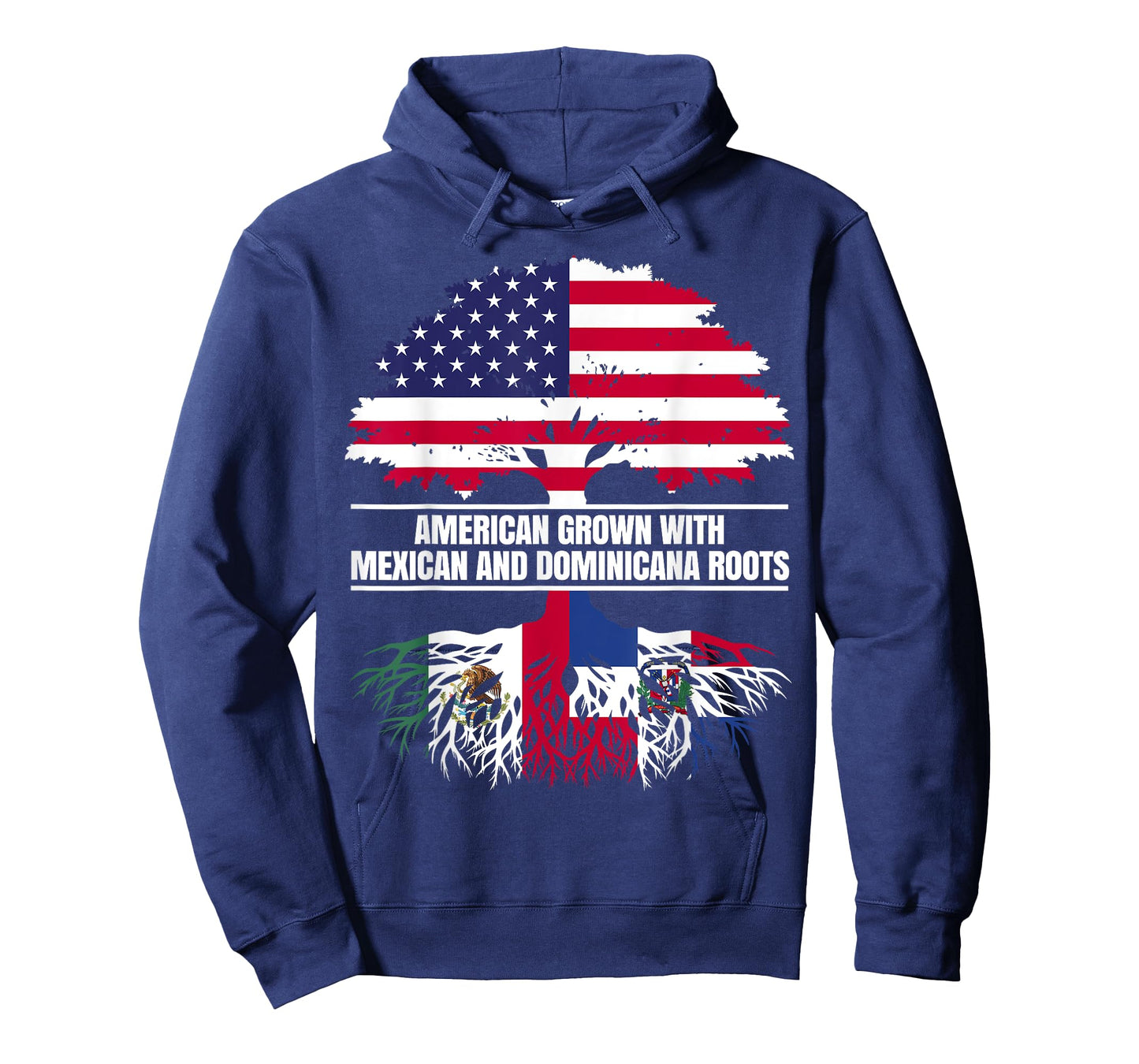 American Grown with Flag Heritage Mexican Dominican Roots T-Shirt