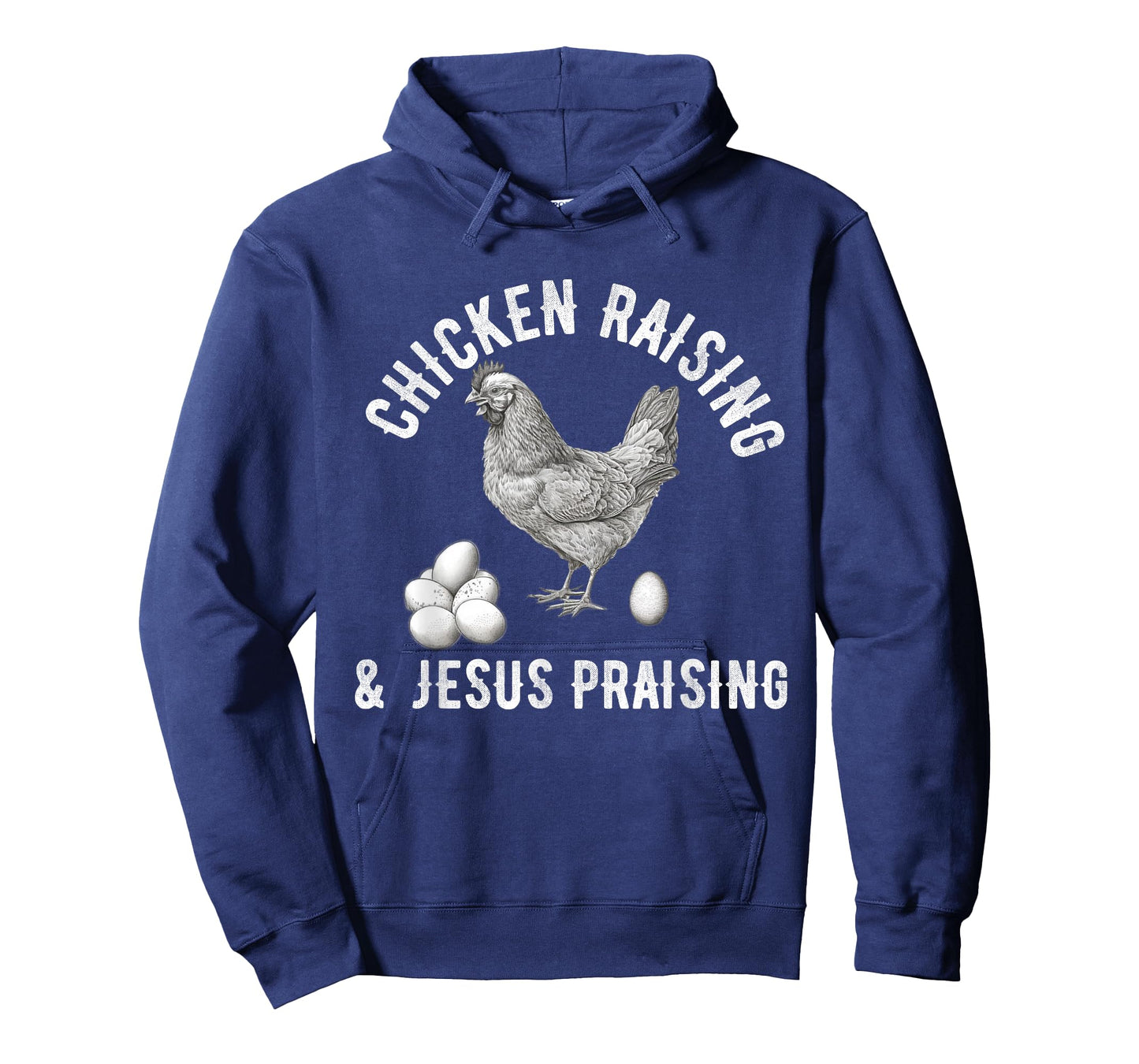 chicken raising & jesus praising Chicken Christian T-Shirt