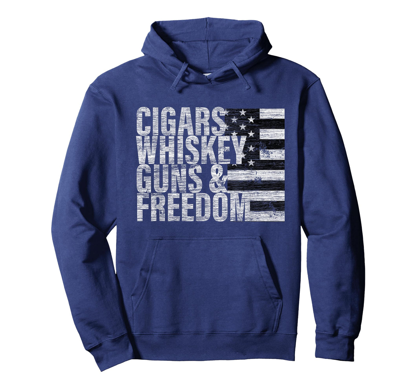 Cigars Whiskey Guns & Freedom T-Shirt Flag Tee T-Shirt