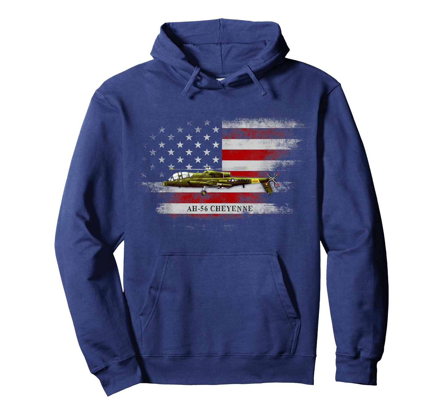 AH-56 Cheyenne Helicopter USA Flag Helicopter Pilot Gifts Women Men T-Shirt