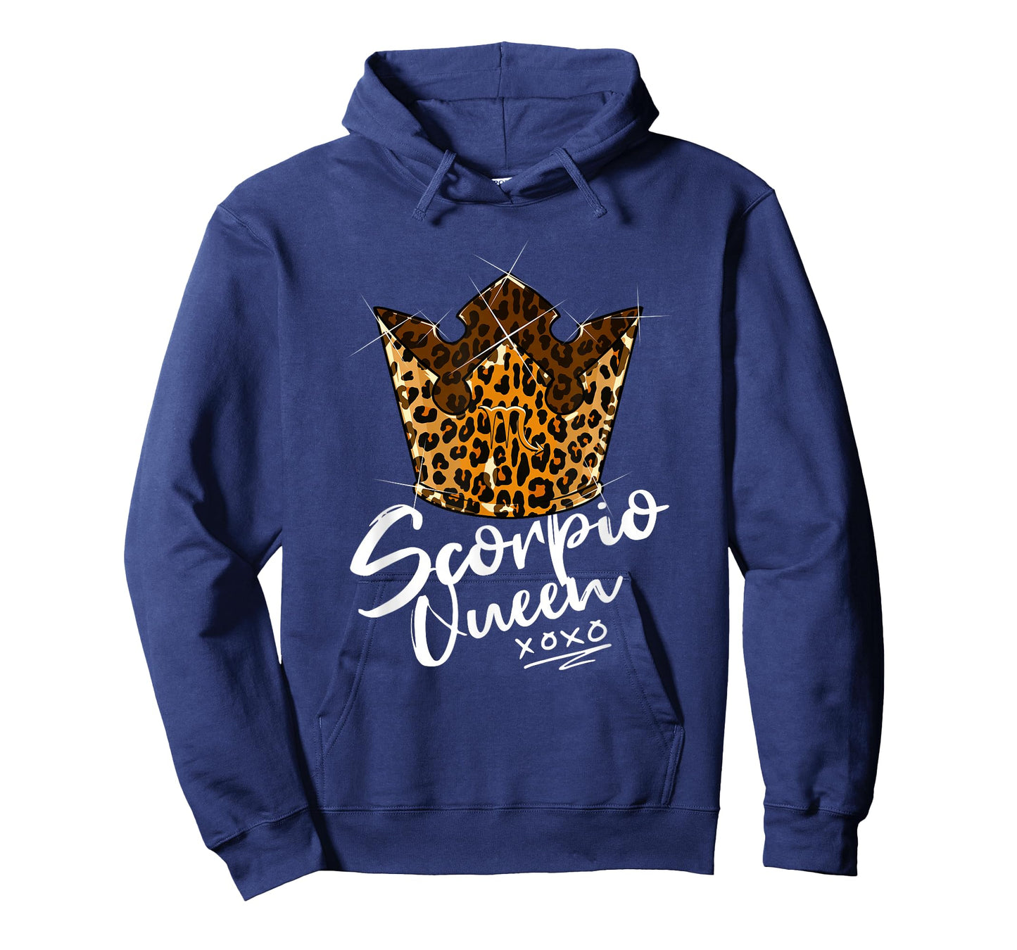 Leopard Scorpio Queen Zodiac Sign with Leopard Pattern Crown T-Shirt