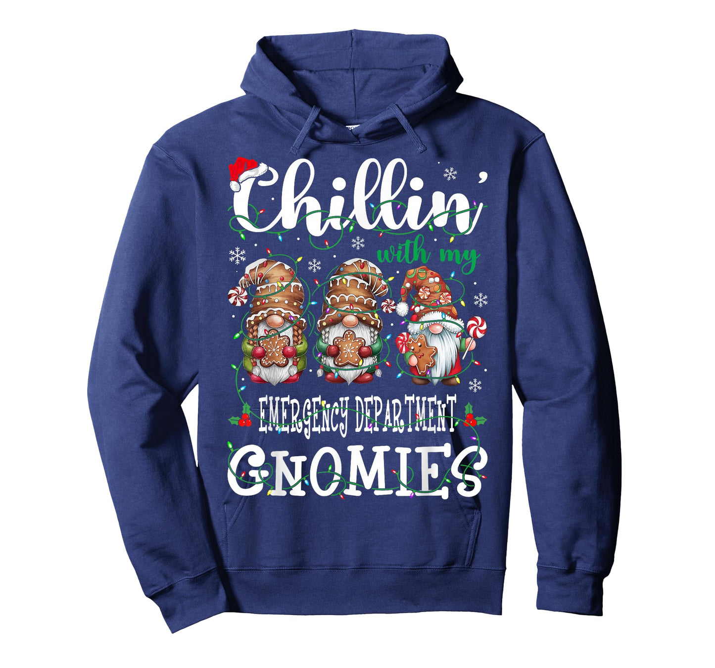 Chillin With My Emergency Department Gnomies Christmas ED T-Shirt