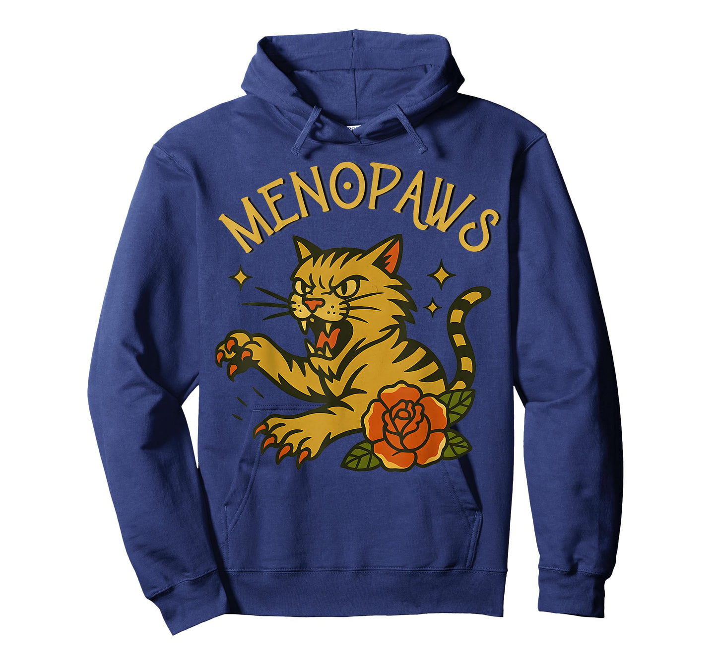 Funny Menopause Cat Pun Menopausal Women's Gag Joke Humor T-Shirt