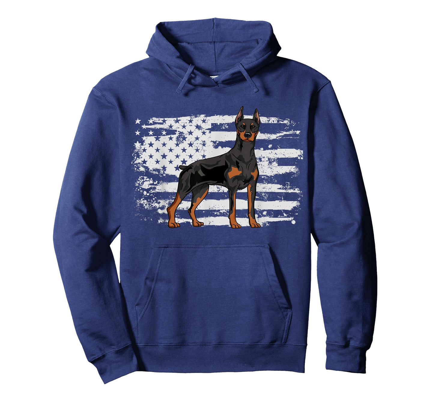Doberman USA American Flag T-Shirt
