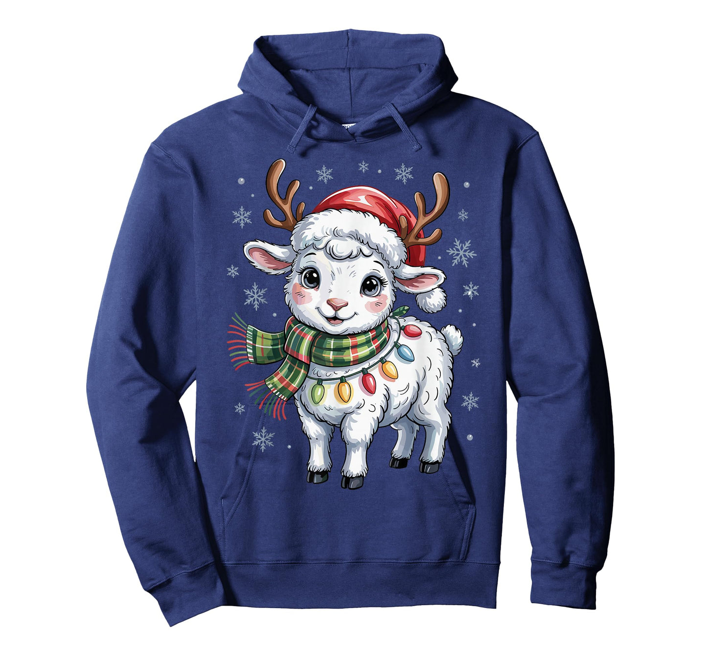 Cute Lamb Christmas Funny Animal Lover Farmer Holiday Pajama T-Shirt