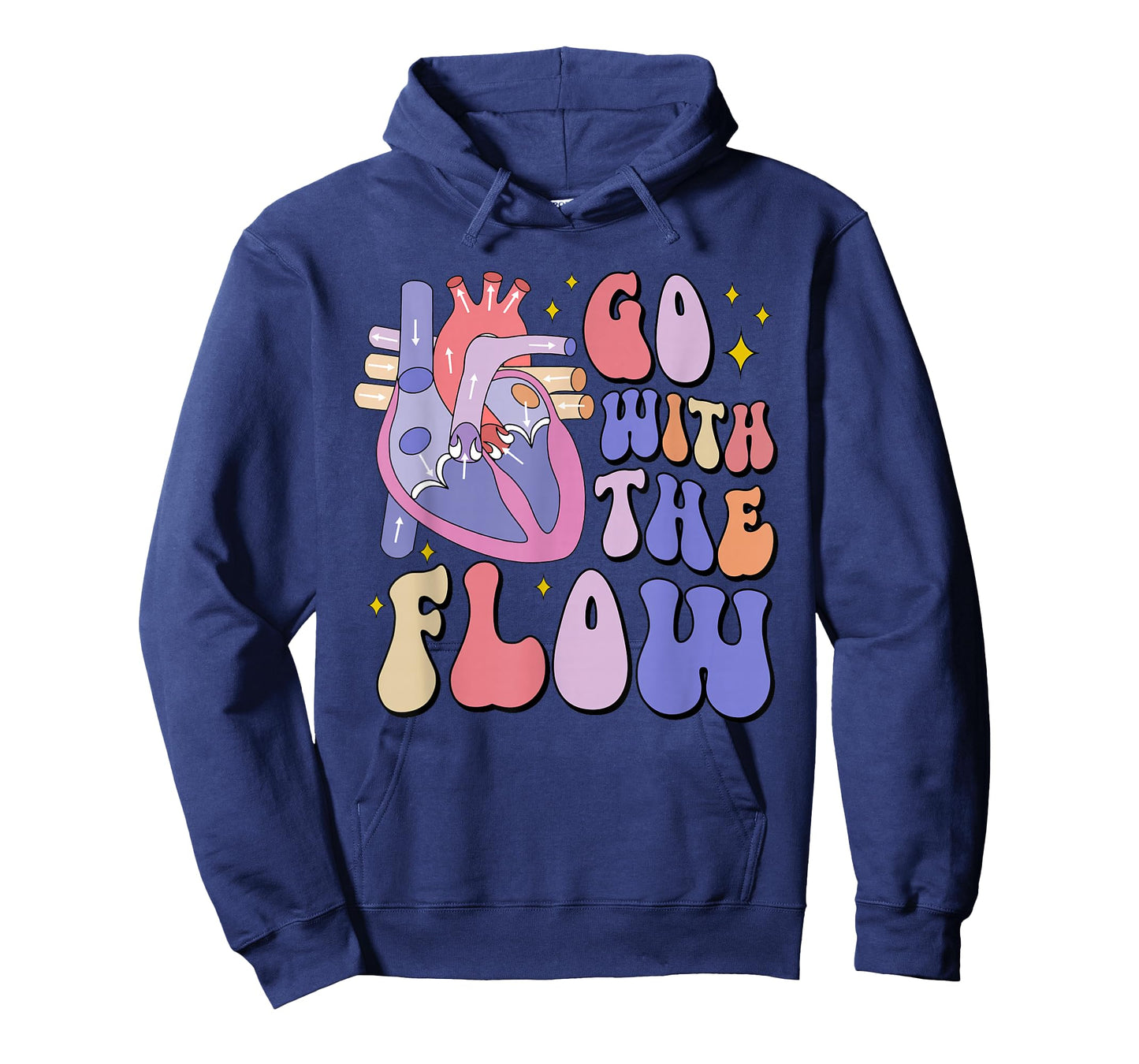 CVICU Cardiac Nurse Anatomy Cardiology Human Heart Flow T-Shirt