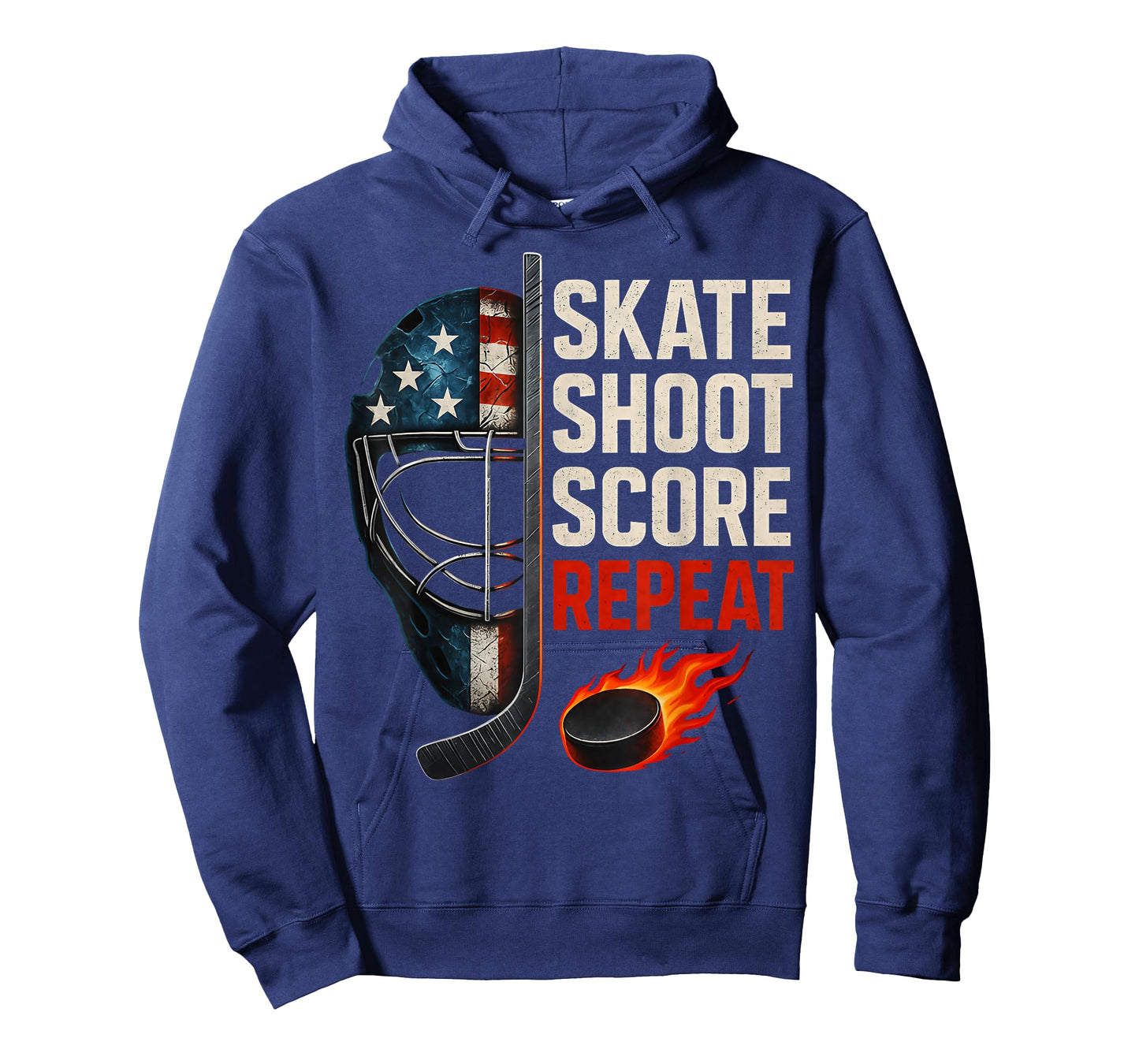 Skate Shoot Score Repeat Hockey Jersey USA Youth Men Boys T-Shirt