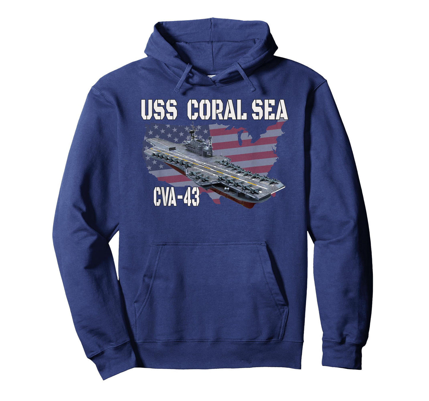 USS Coral Sea CVA-43 Aircraft Carrier Veterans Day T-Shirt
