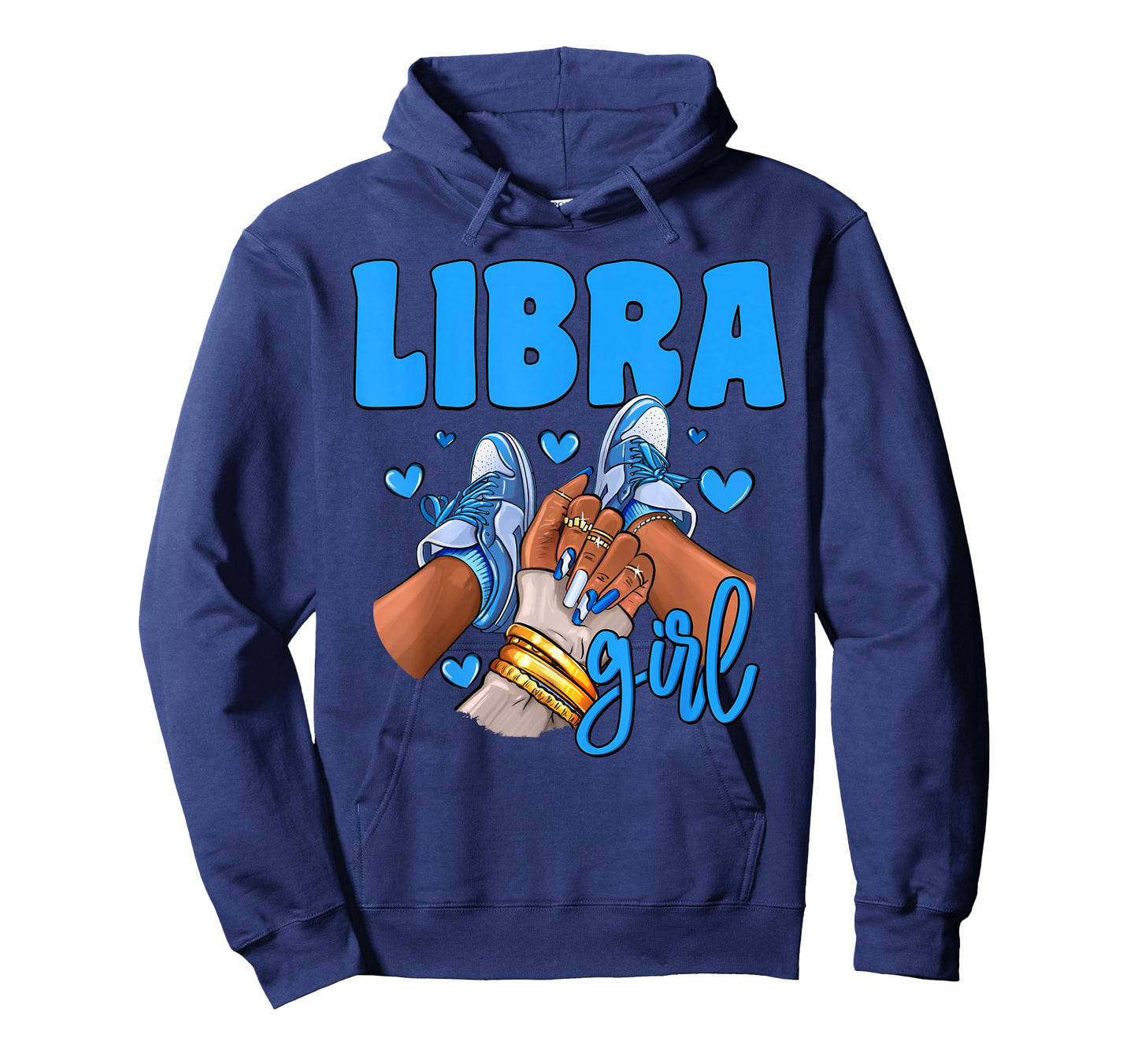 Libra Girl Sneakers Astrology Zodiac Sign Black Women T-Shirt