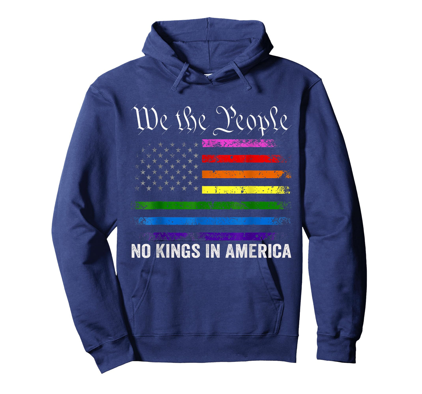 No Kings in America Shirt LGBT American Flag T-Shirt