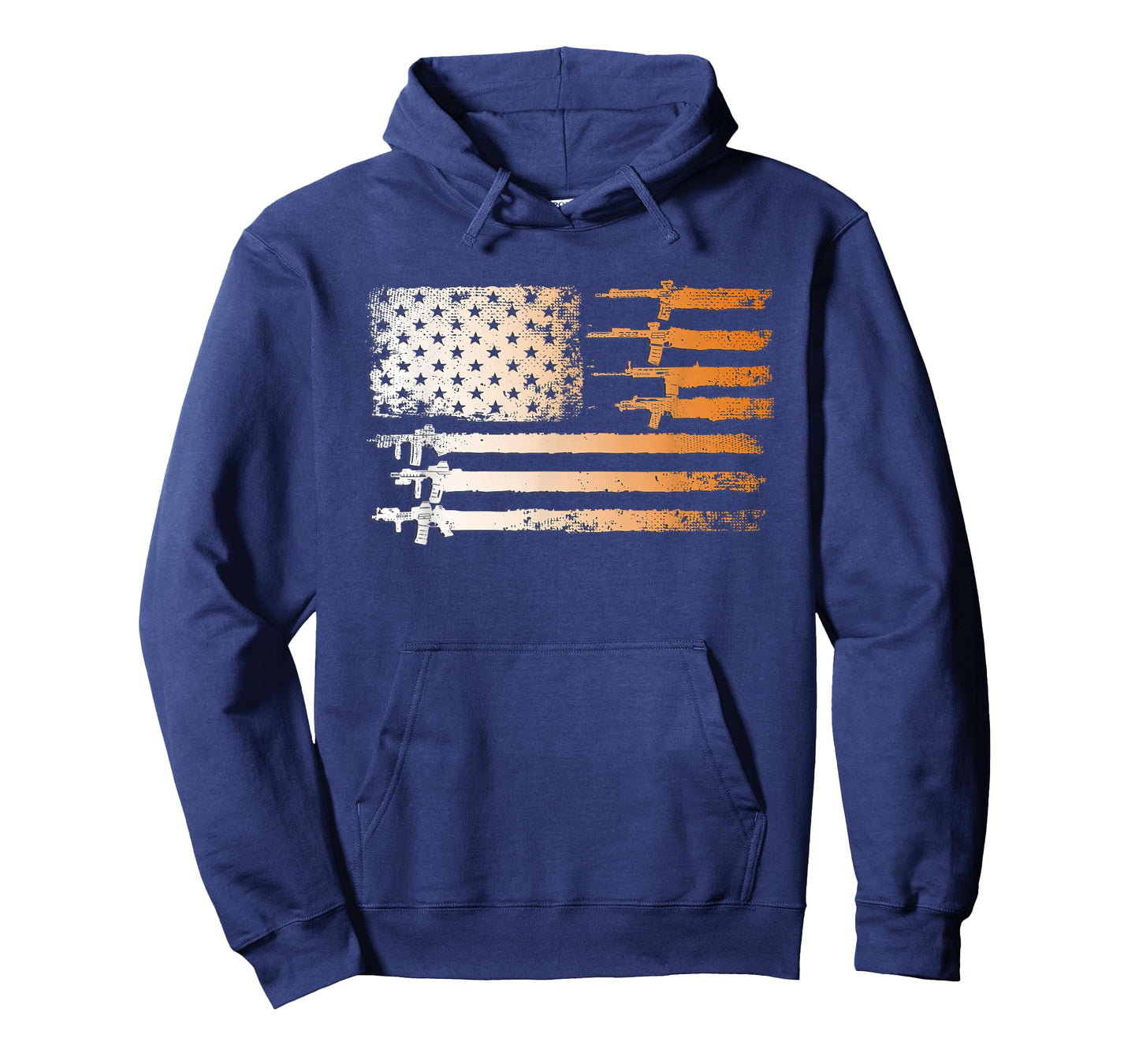 Guns Flag Distressed Gift Tshirts Veterans Hunters T-Shirt