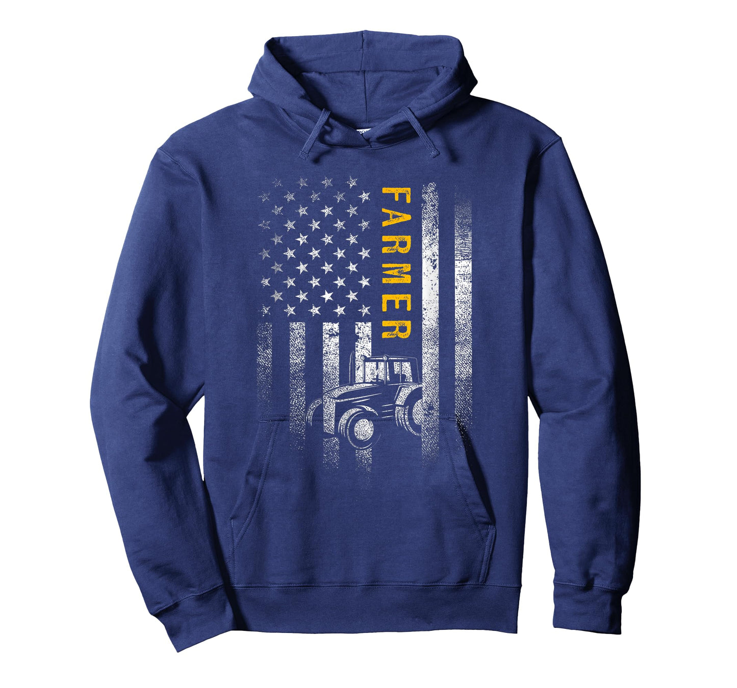 Tractor American USA Flag Funny Farmer Rancher Gifts Farming Women Men T-Shirt