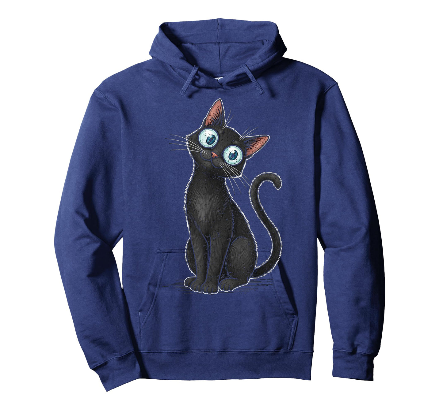 Womens Creepy Cat Cute Cat Meme Funny Black Cat Kitten Lover T-Shirt