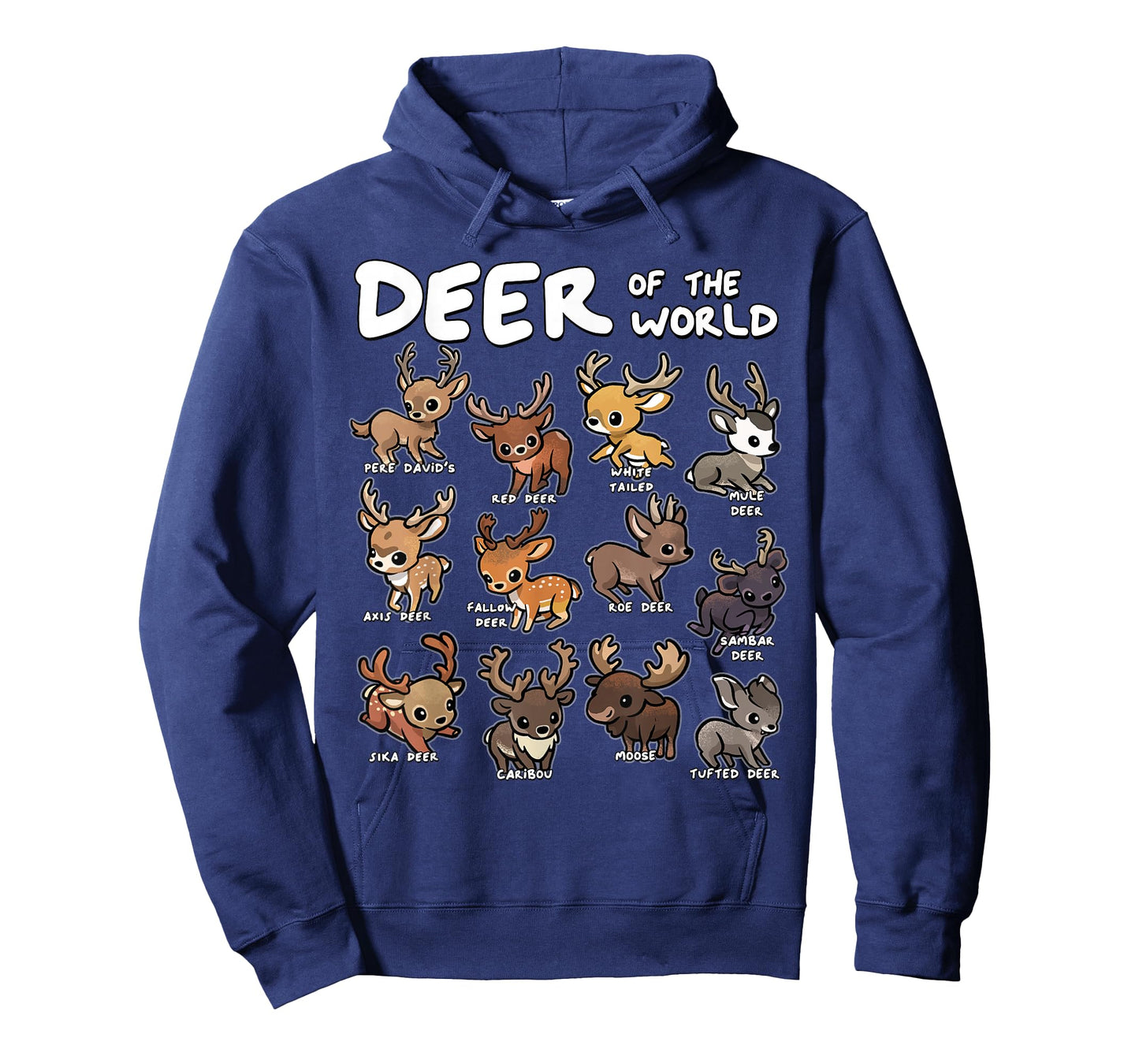 Deer Shirt Deer of The World Educational Deer Lover Hunter T-Shirt