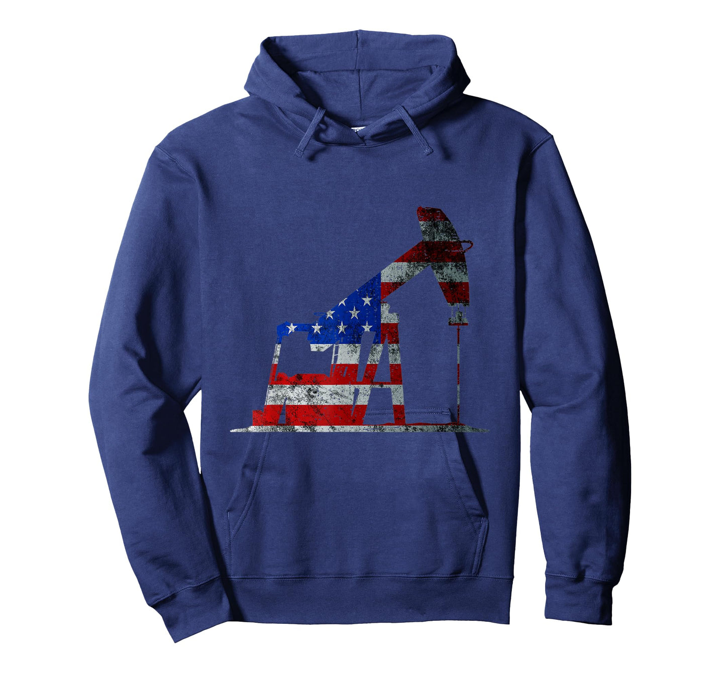 Oilfield Worker Rig Drilling US Flag Oil Rig Man Oil Driller T-Shirt