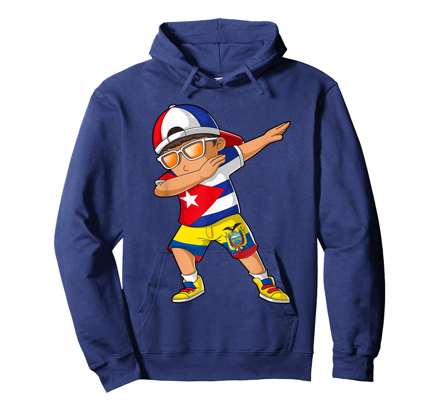 Half Cuban Half Ecuadorian Boy Kid Cuba Ecuador Flag T-Shirt