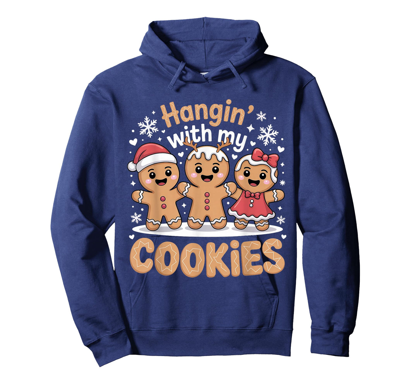 Hangin with My Cookies Christmas Gingerbread Xmas Women Girl T-Shirt