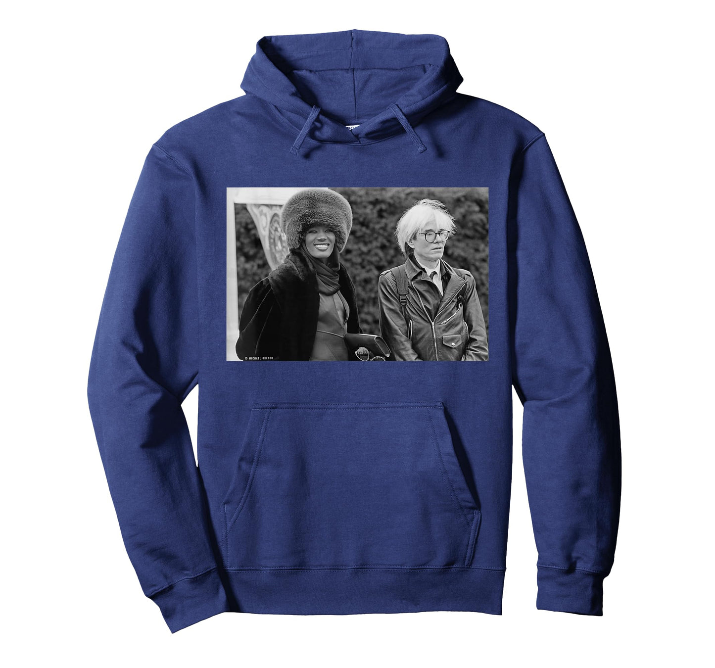 Grace Jones Singer with Artist Andy Warhol by Michael Grecco T-Shirt