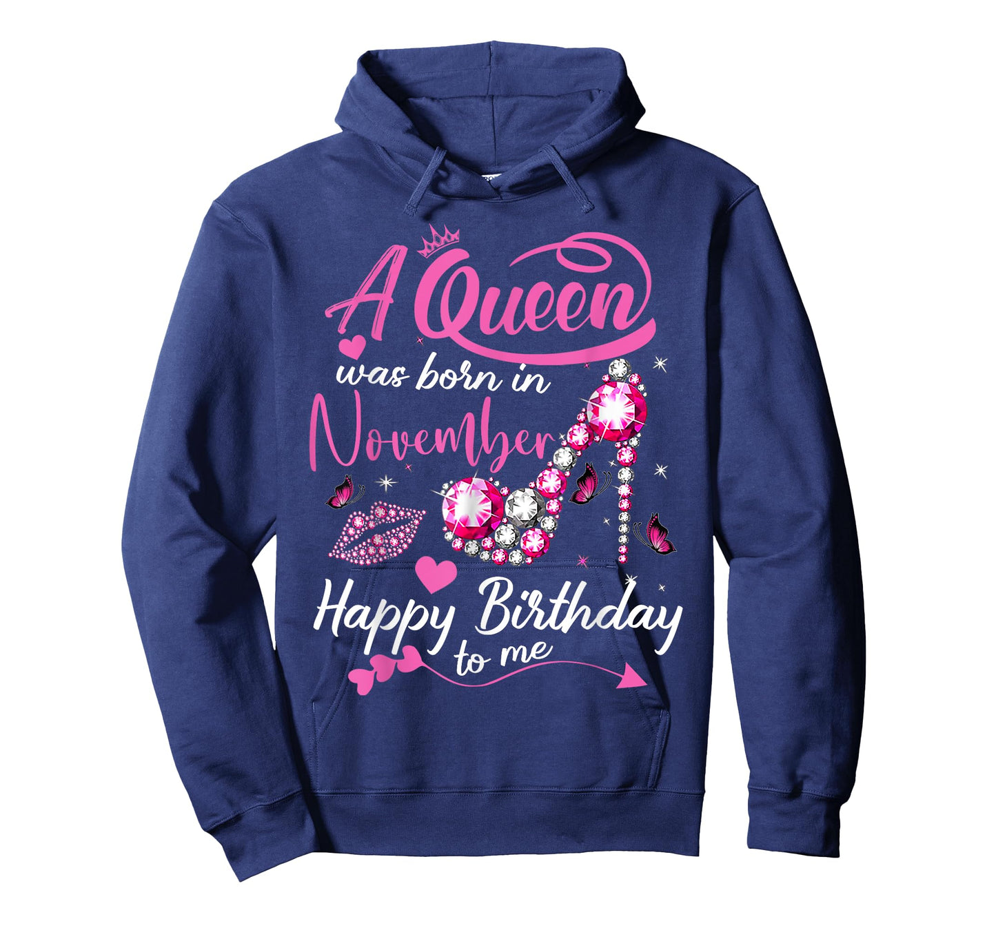 Black Queens are Born in November Women Birthday Gift T-Shirt