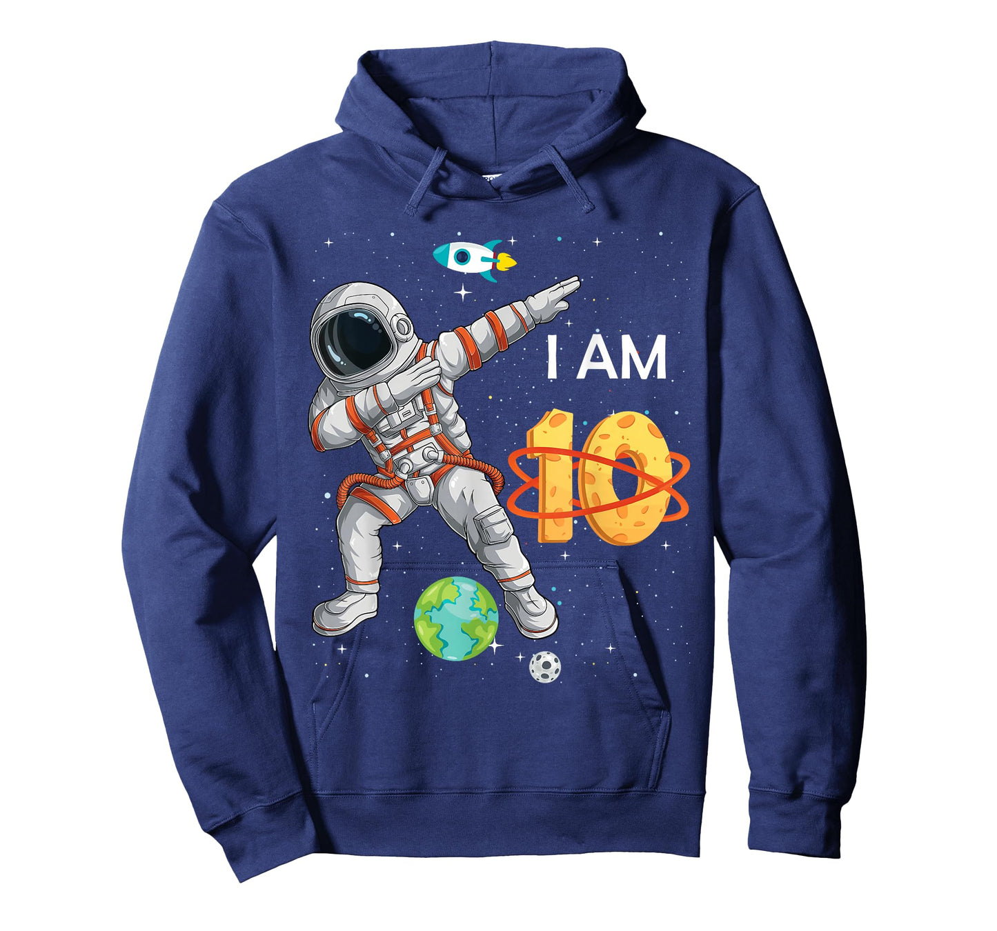 10 Years Old Birthday Boy Astronaut Space 10th B-Day T-Shirt