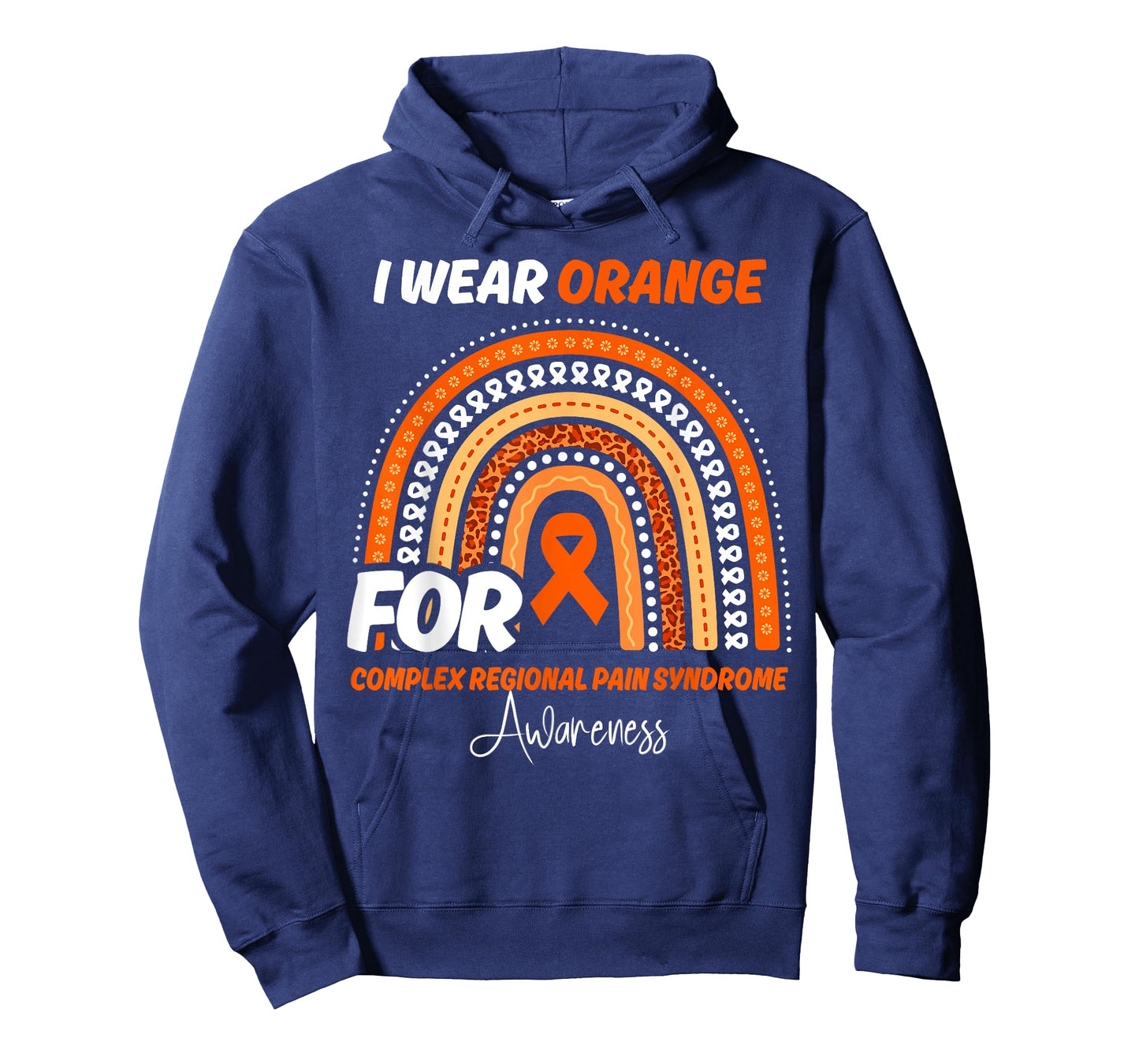 Complex Regional Pain Syndrome Awareness Month Orange Ribbon T-Shirt