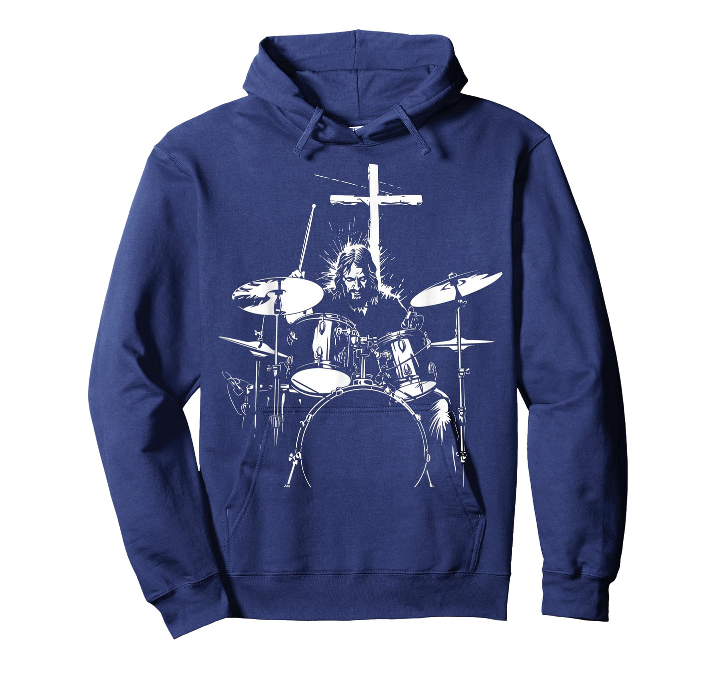 Jesus Playing Drums Christian Drummer Cross Vintage T-Shirt