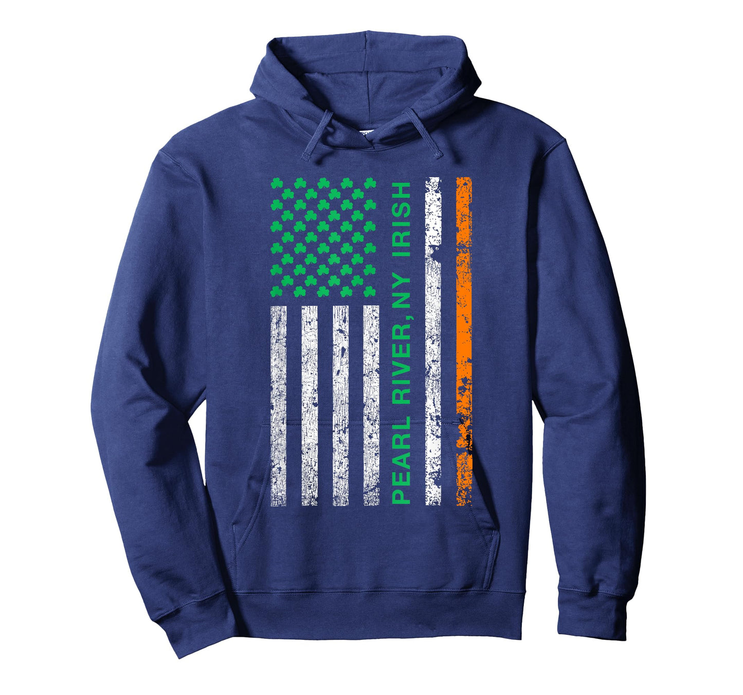 Pearl River New York Irish American Ireland US Flag Women Kids Men T-Shirt