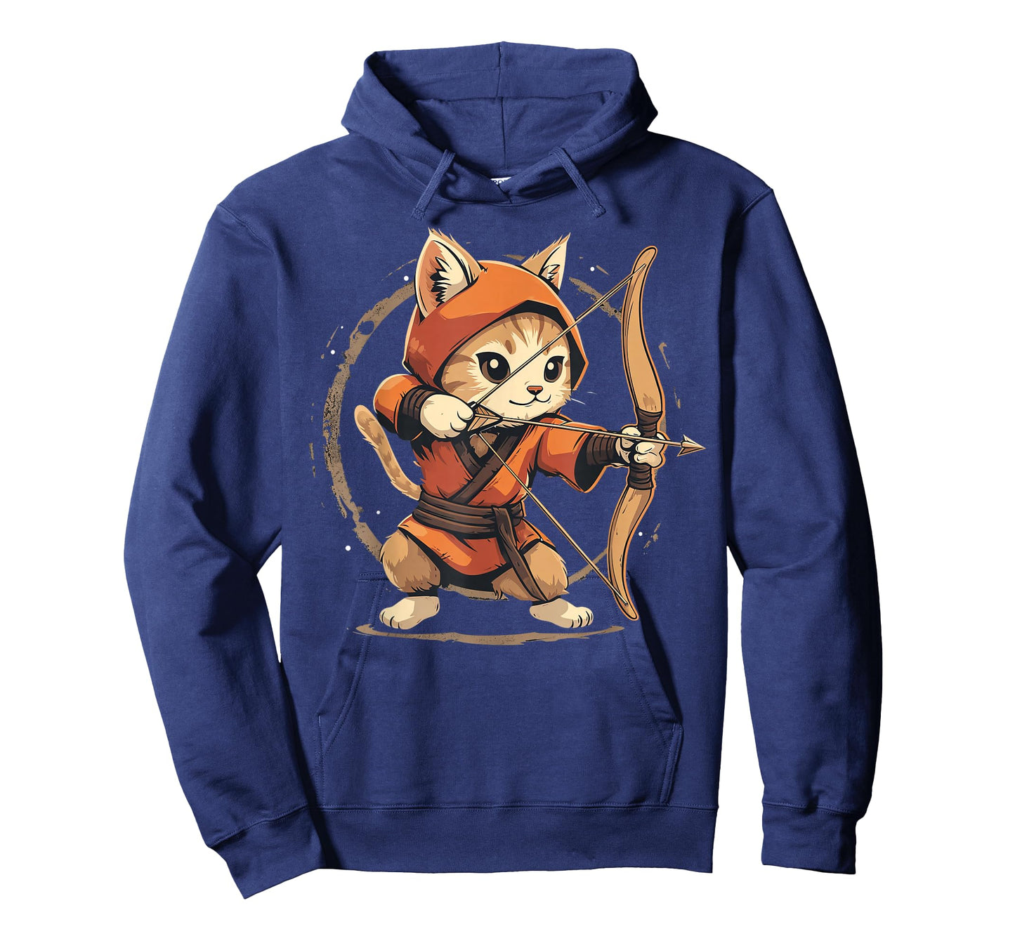 Archer Cat on Archery T-Shirt for Men Women Kids