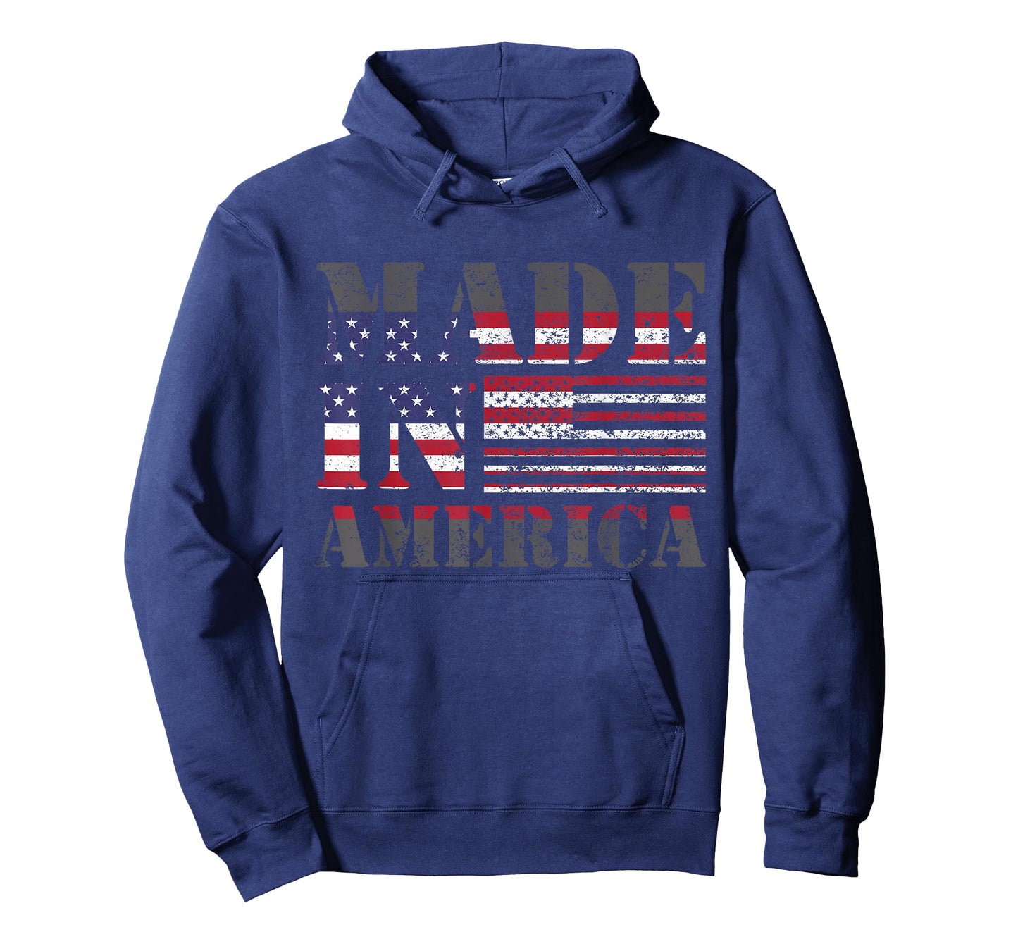 Made in America Born and Raised American Flag T-Shirt