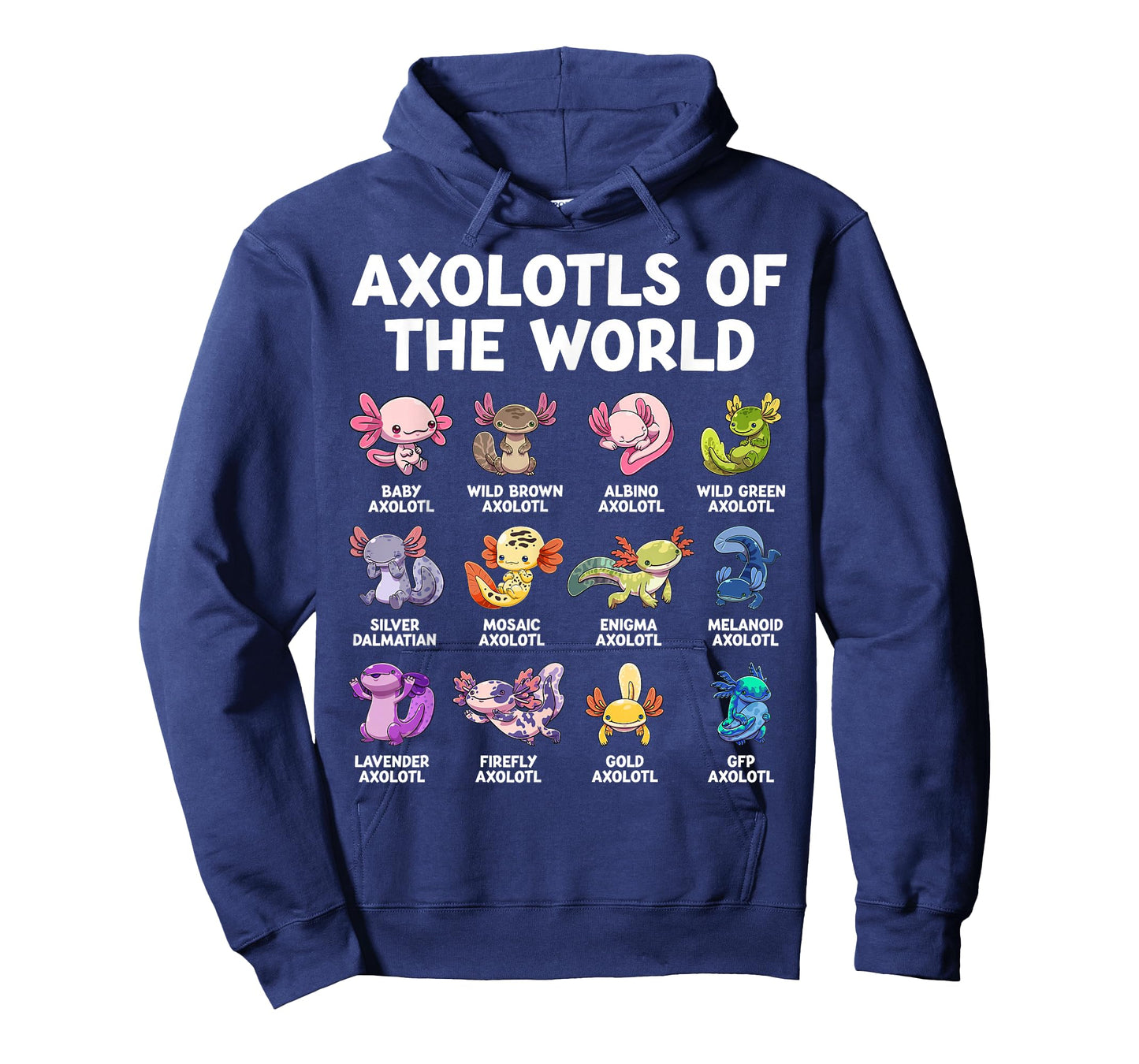 Axolotl Kawaii Axolotls of The World Funny Axolotl Animals T-Shirt