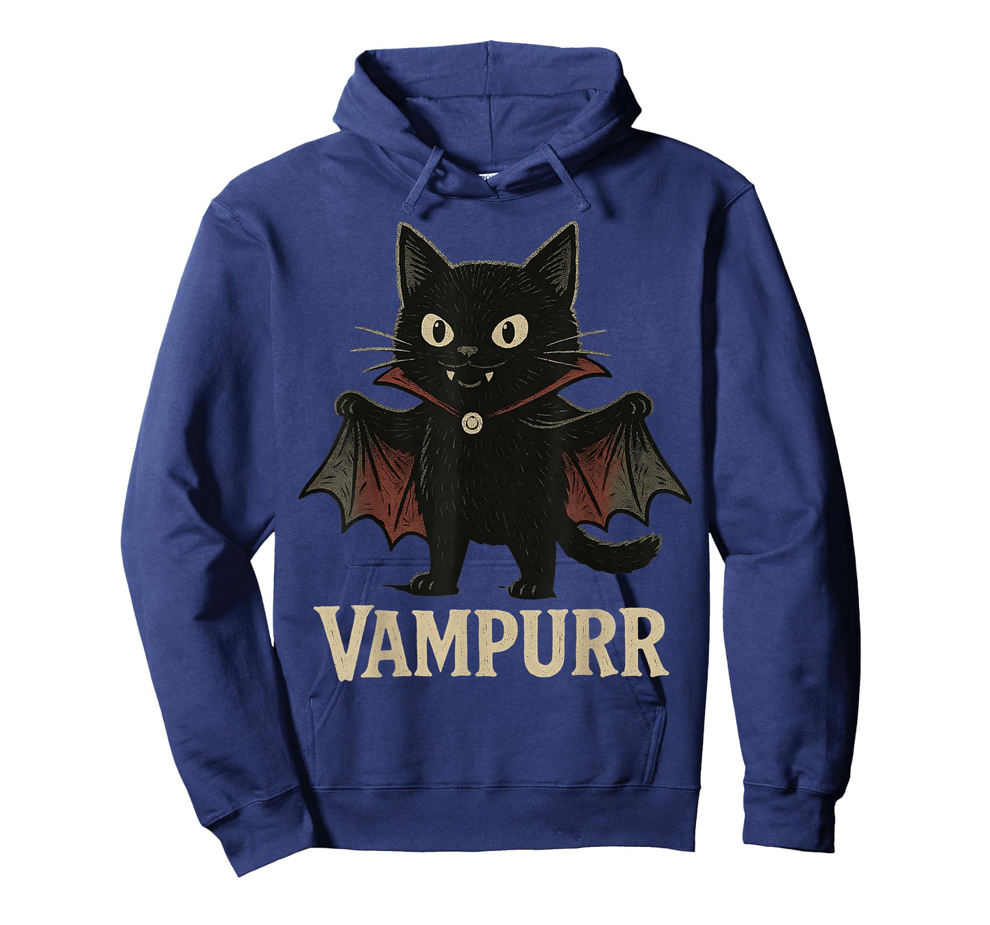 Vampurr Vampire Halloween Cute Cat Pun Funny Graphic T-Shirt
