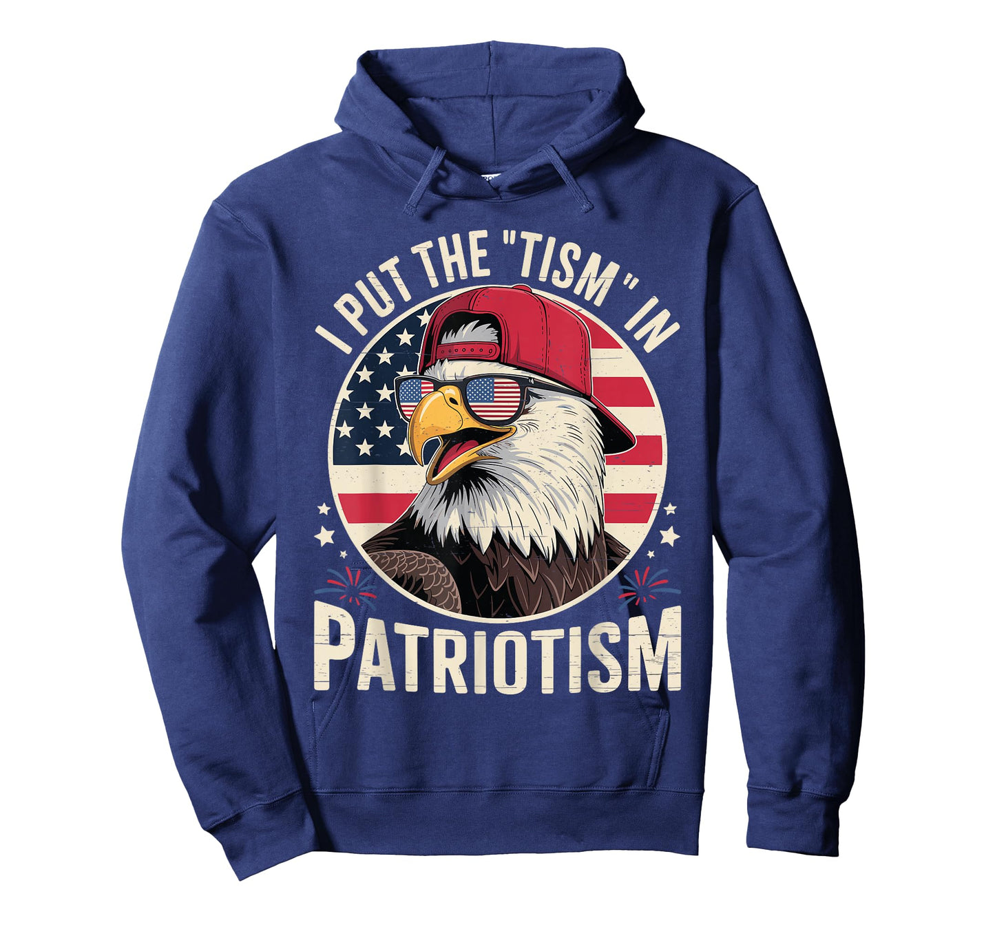 American Flag Eagle Patriotic Eagle Fireworks 4th of July T-Shirt